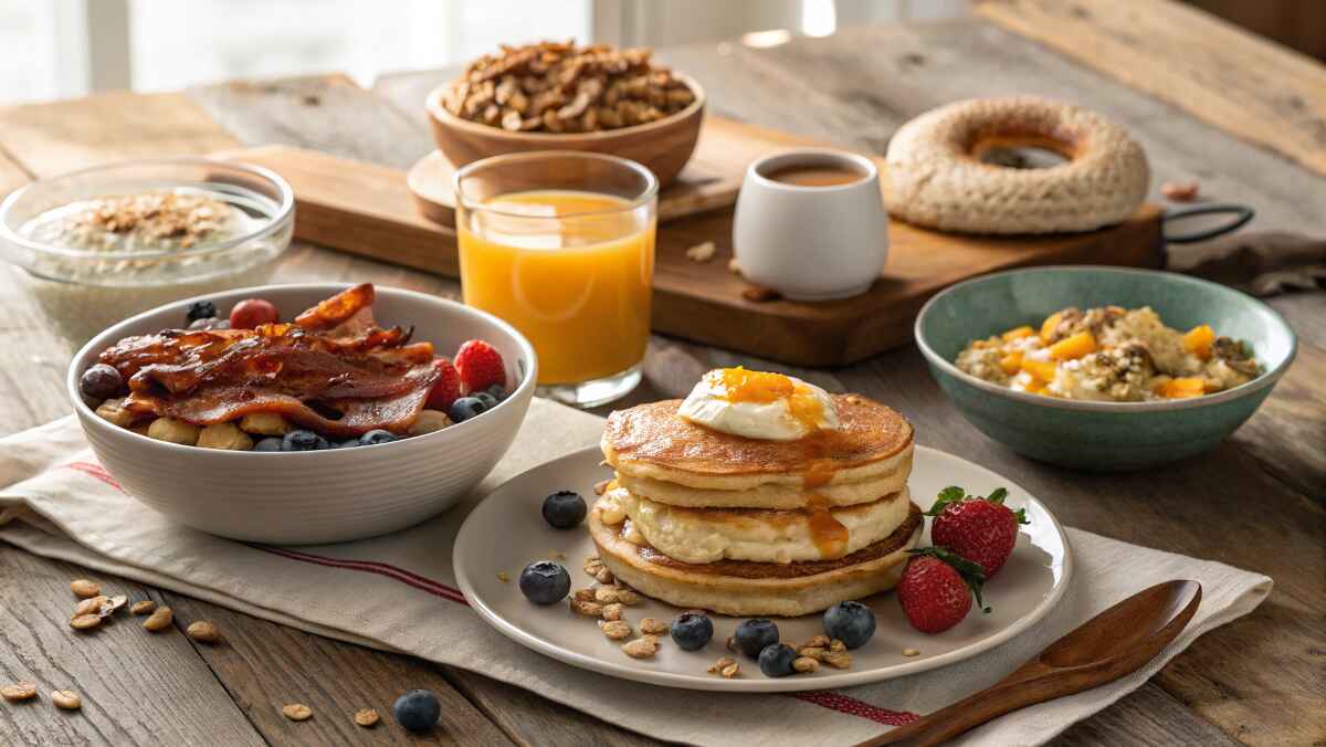 A Beautifully Arranged American Breakfast Spread O (1)