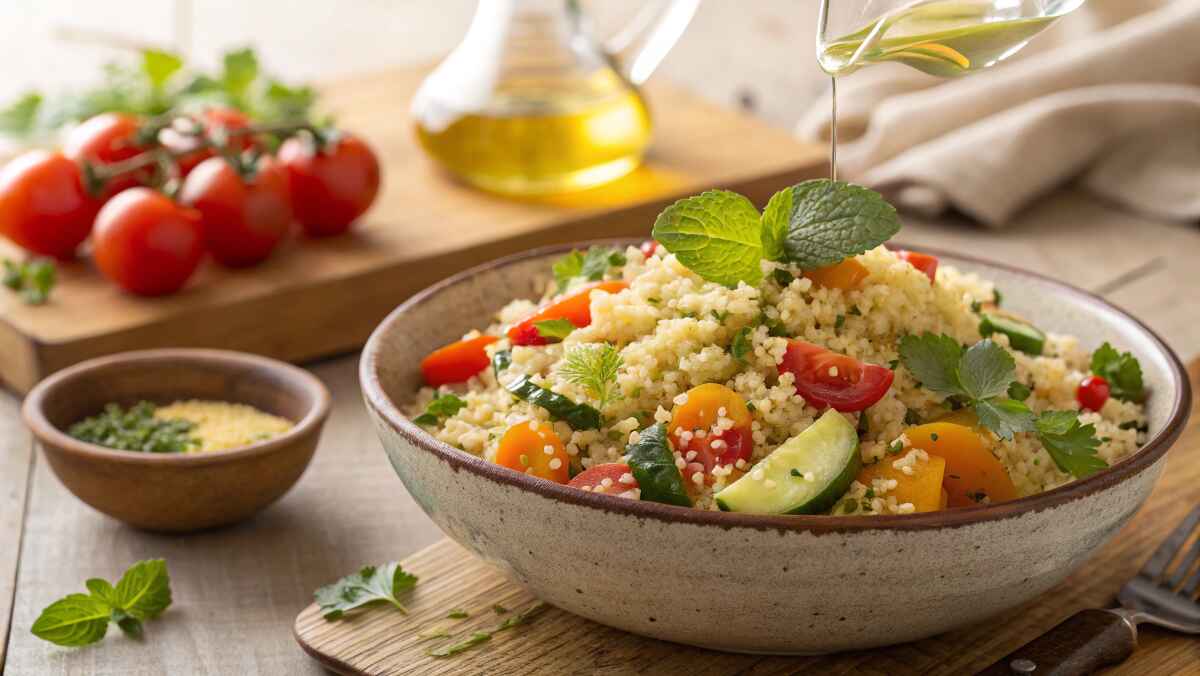 A Beautifully Plated Gluten Free Couscous Dish Ma