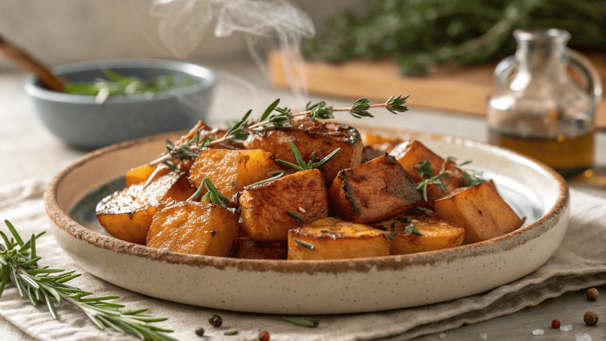 A Beautifully Plated Dish Featuring Roasted White (1)