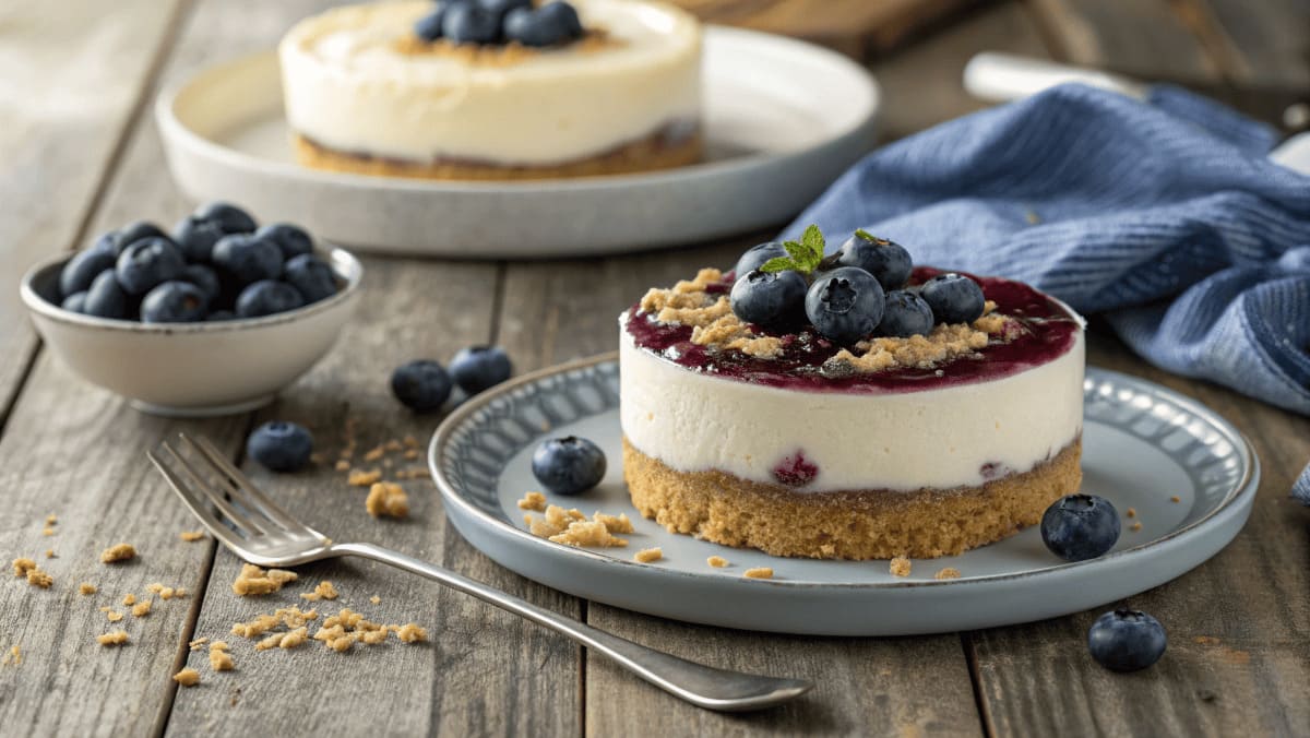 A Beautifully Styled Blueberry Delight With Graha