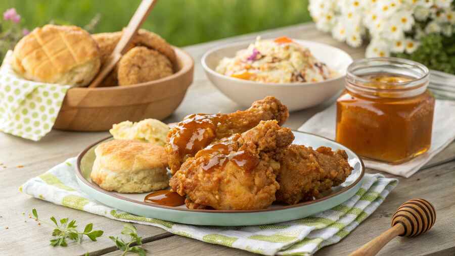 Crispy Honey Butter Fried Chicken